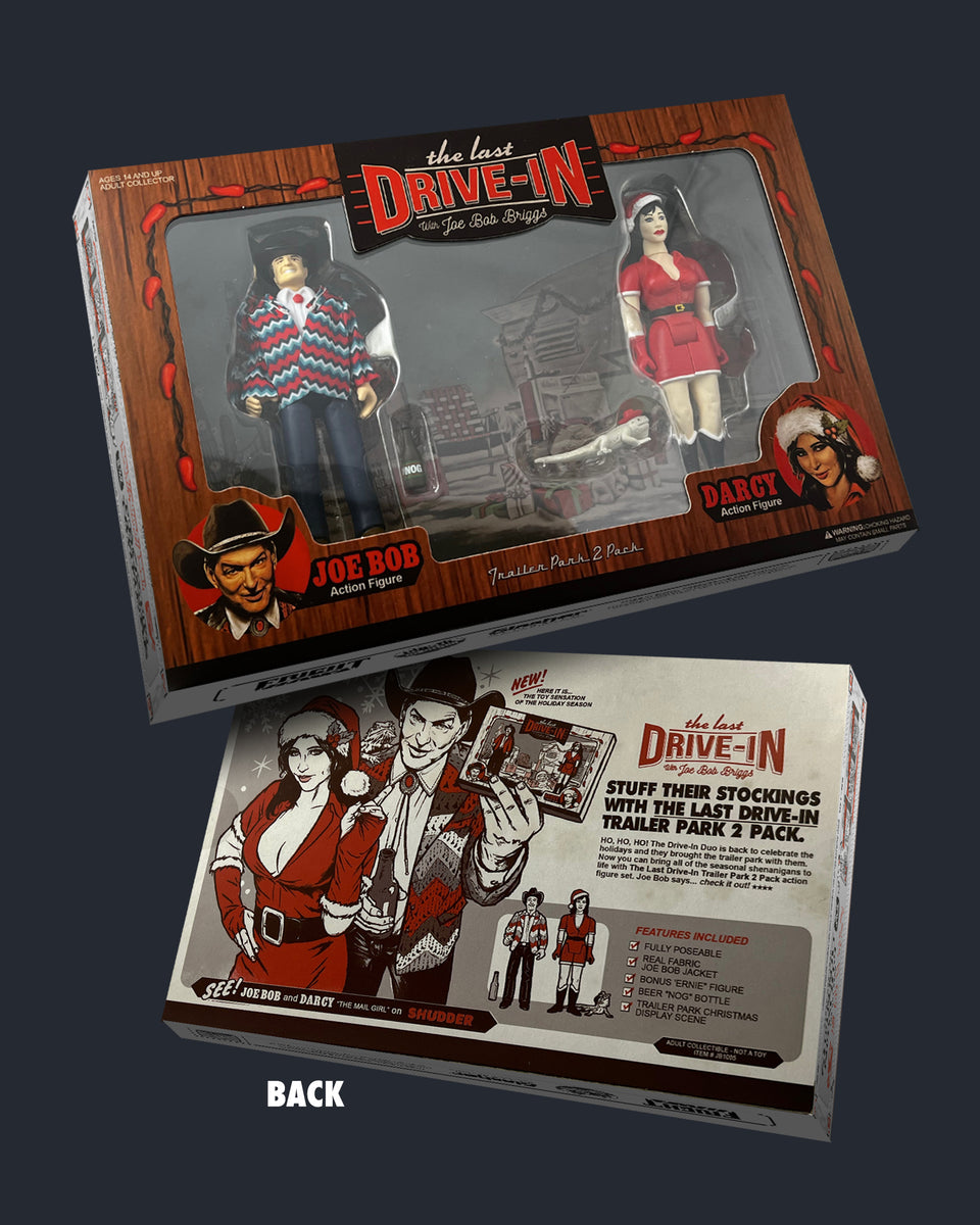 Joe Bob Briggs and Darcy limited The Last Drive In - Christmas 2 shops pack