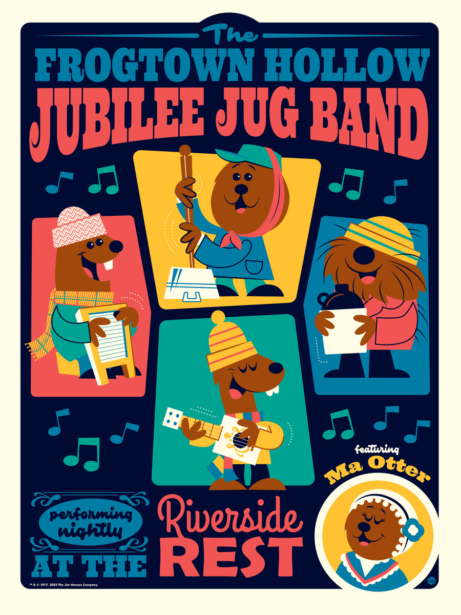 Emmet Otter "Frogtown Hollow Jubilee Jug Band" Gig Poster by Dave Perillo