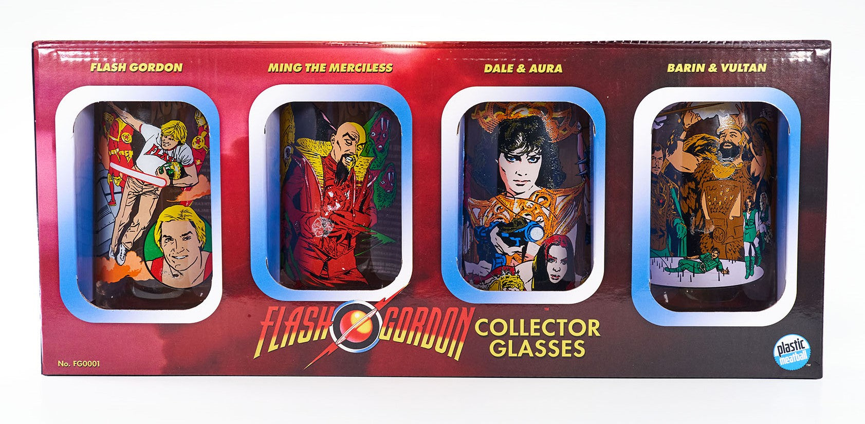 Flash Gordon™ Retro Fast Food Collector Glass Set – Plastic Meatball
