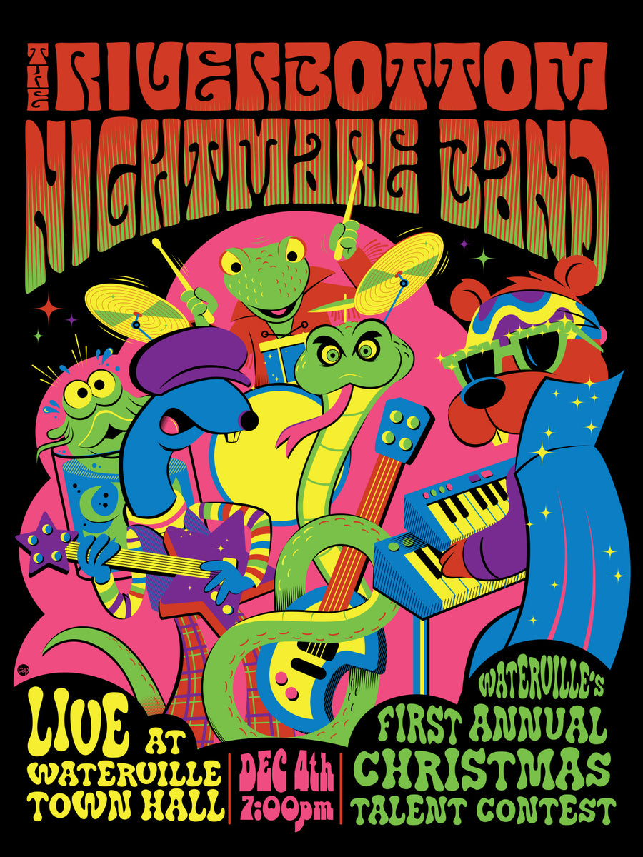 Riverbottom Nightmare Band Concert T-Shirt by Dave Perillo