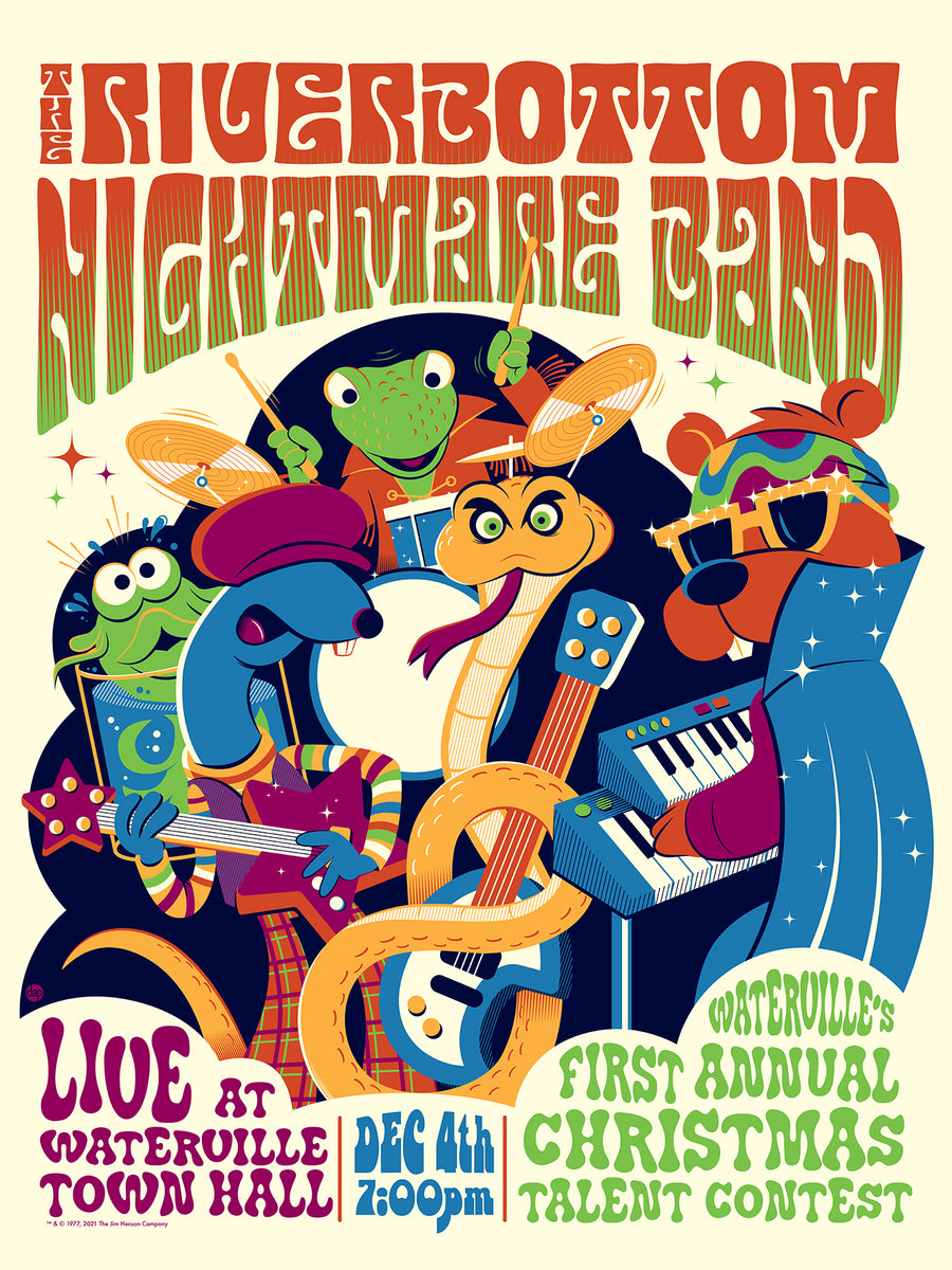 "Riverbottom Nightmare Band" Gig Poster by Dave Perillo - TIMED EDITION